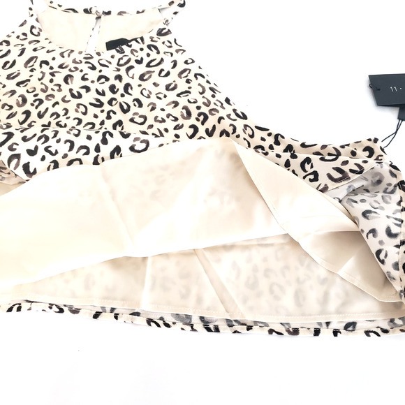 NEW!! 11. Honore PLUS SIZE 18 Tank Blouse Crop Top Curvy Animal Print Halter - Picture 11 of 13